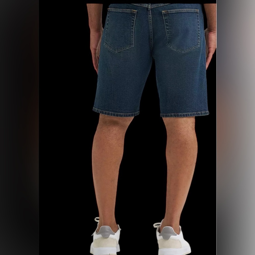 St. John's Bay Dark Blue  comfort stretch Jean Shorts Sz 36